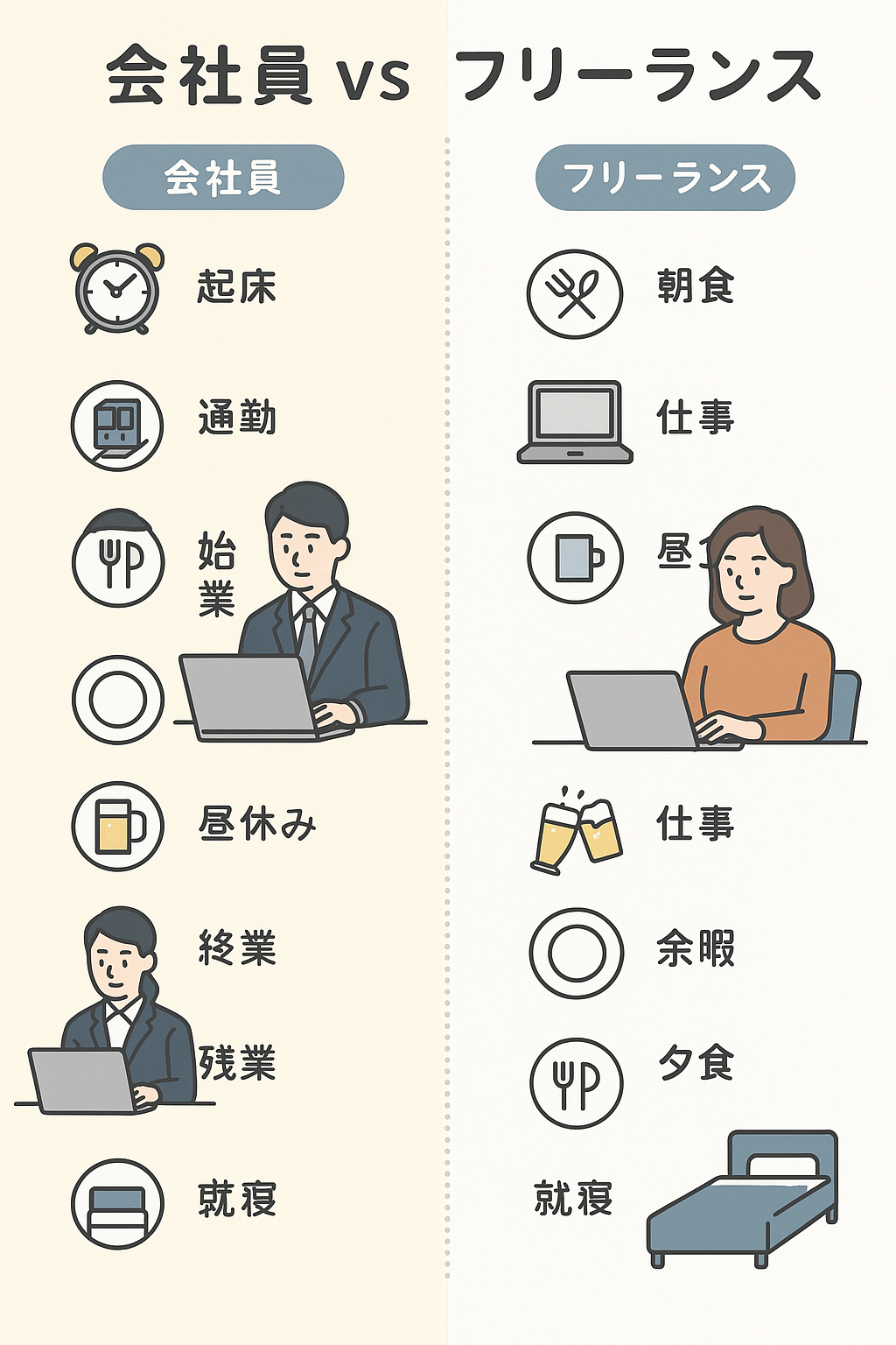働く